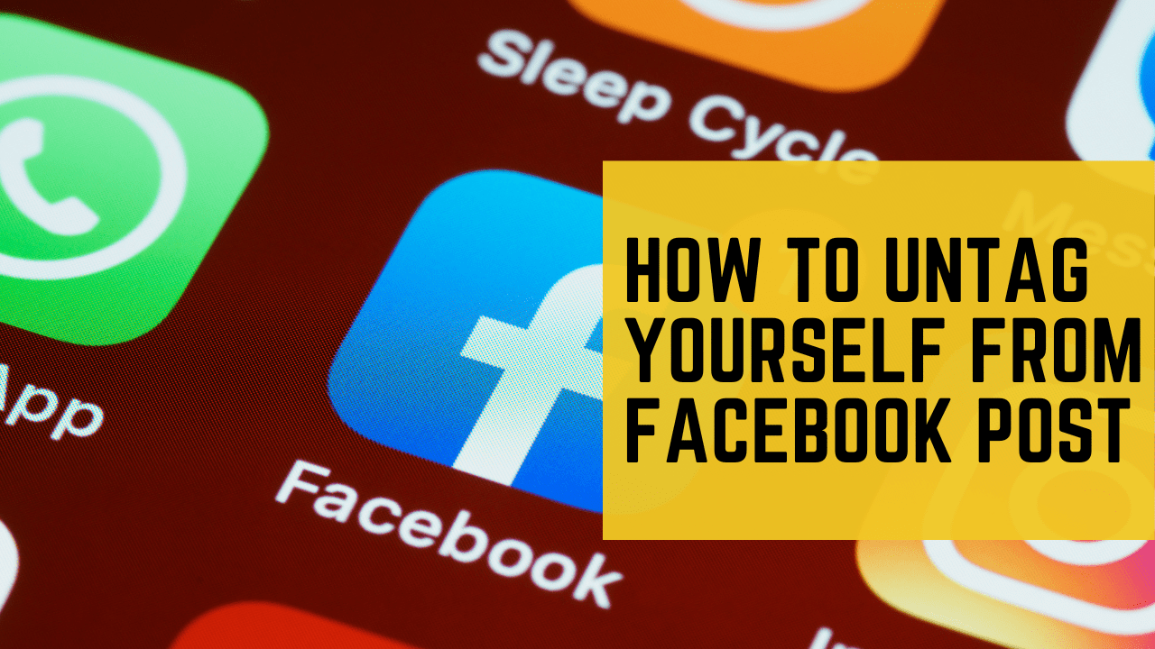 How to untag yourself from Facebook post
