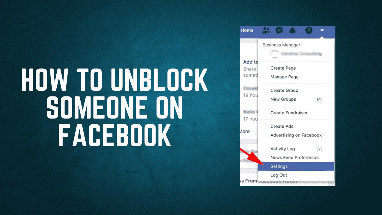 How to unblock someone on Facebook